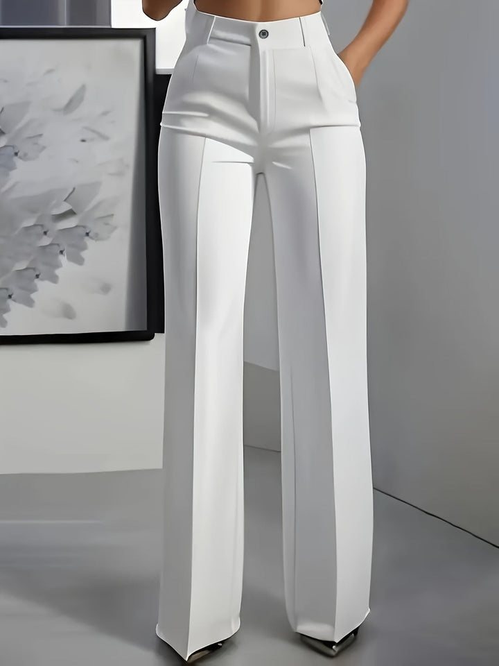 Juno | Women's High-Waisted Straight-Leg Trousers