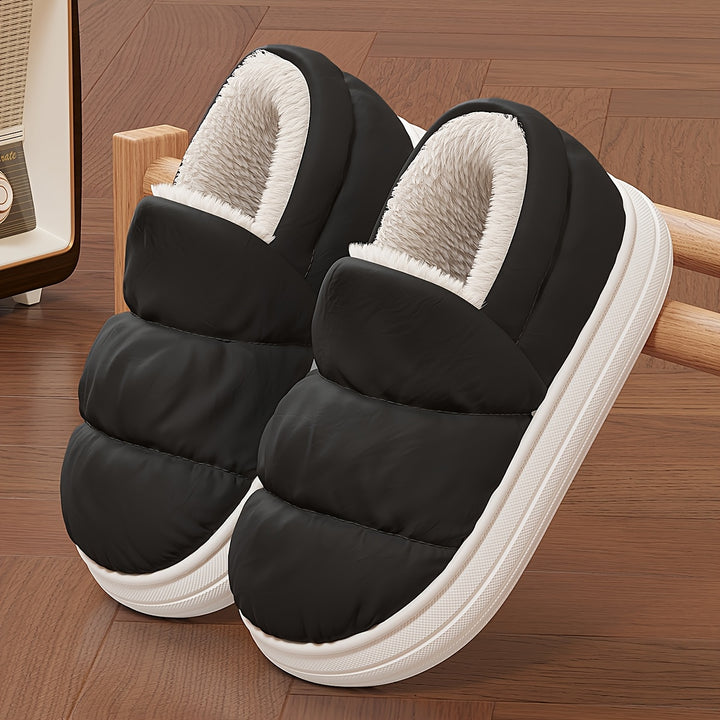 Alaric | Plush Fleece Raised-Sole Slippers