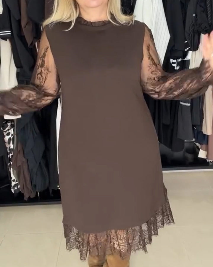 Calerina | Elegant Patchwork Dress