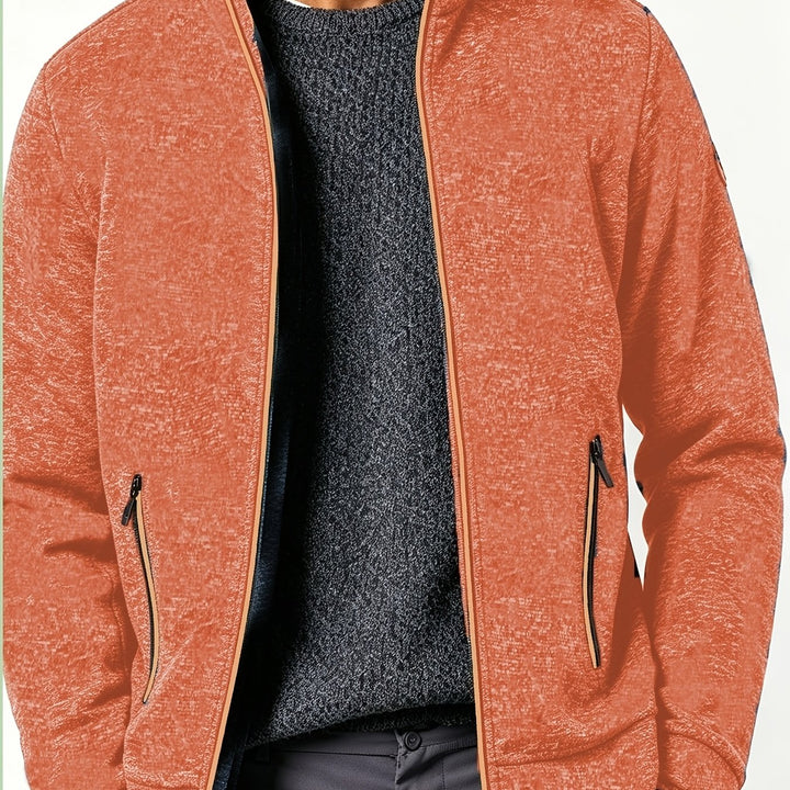 Gareth | Men’s Full-Zip Jacket with Contrast Trim