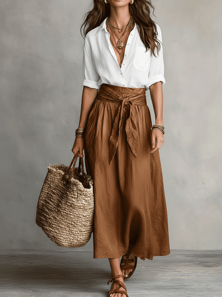 Amalie | Boho Top & Flowing Skirt Set