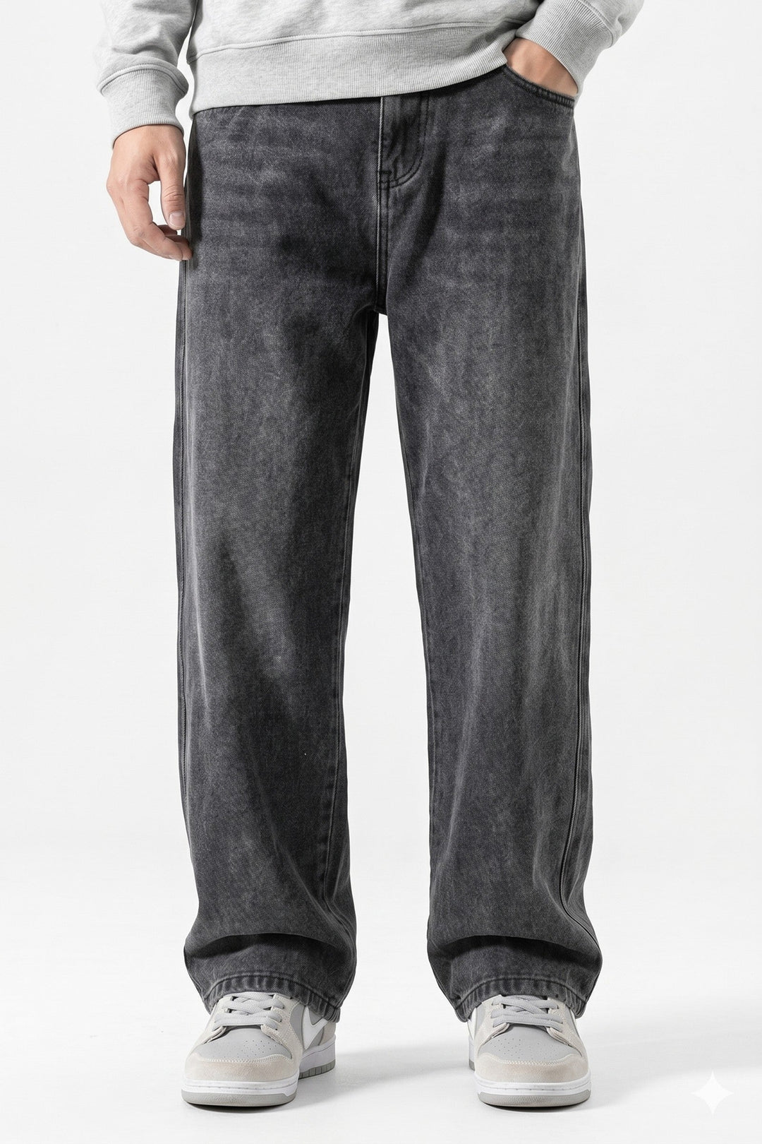 Kai | Men's Wide-Leg Loose Fit Korean Jeans