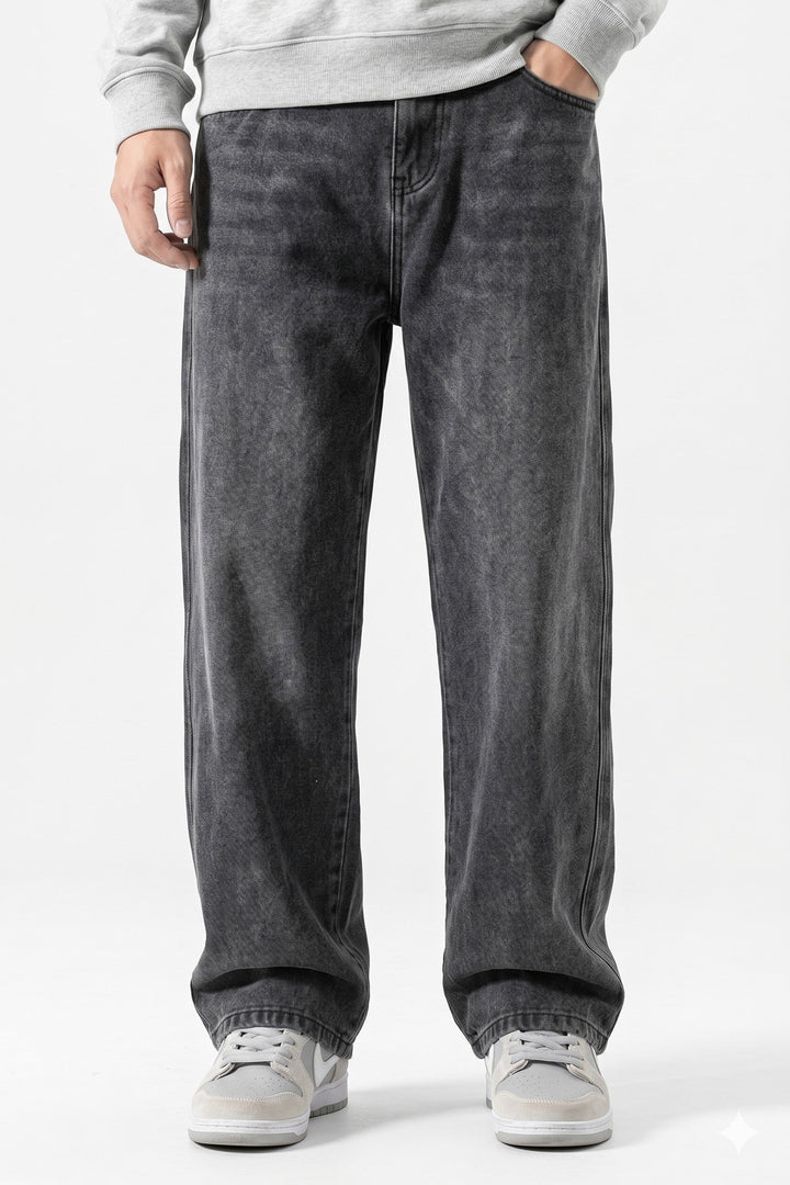 Kai | Men's Wide-Leg Loose Fit Korean Jeans