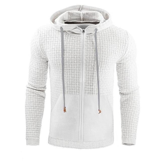 Dorian | Men’s Textured Full-Zip Hoodie