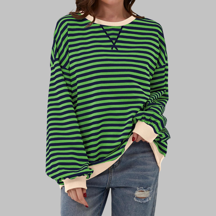Camille | Striped Long-Sleeve Casual Top