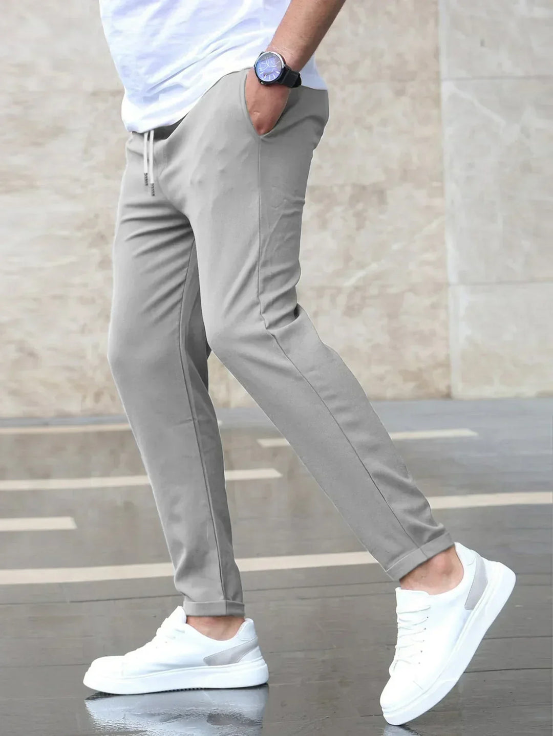 Sebastian | Men’s Stretch Drawstring Trousers
