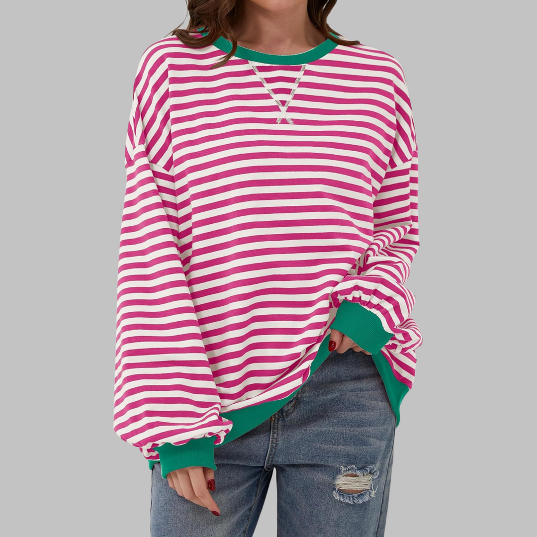 Camille | Striped Long-Sleeve Casual Top