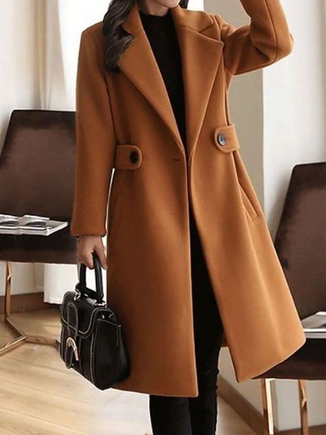 Annelise | Classic Longline Lapel Coat