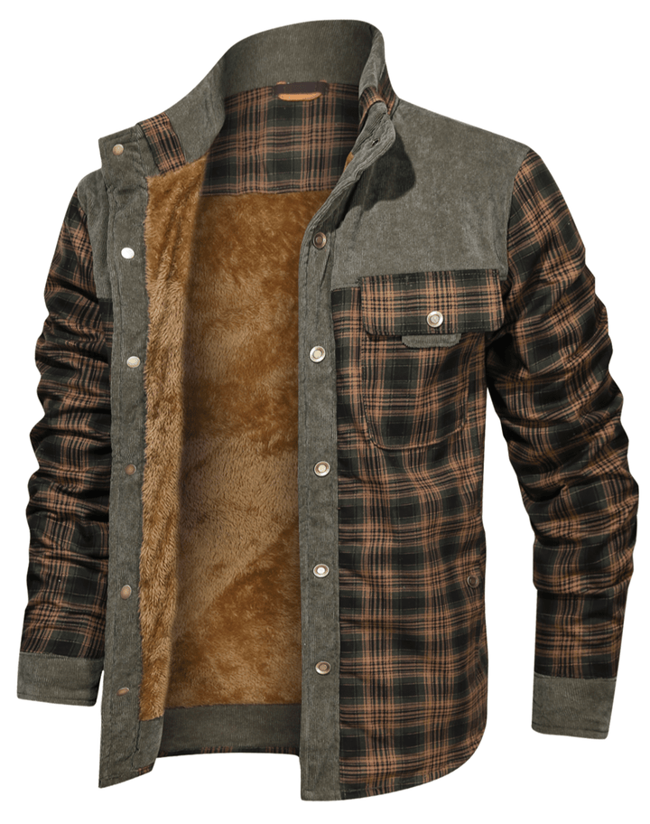 Wanderer | Men’s Checked Flannel-Lined Jacket