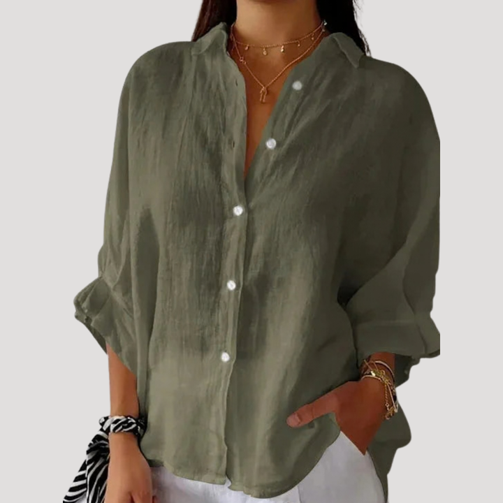 Rosalie | Lightweight Longline Button-Down Shirt