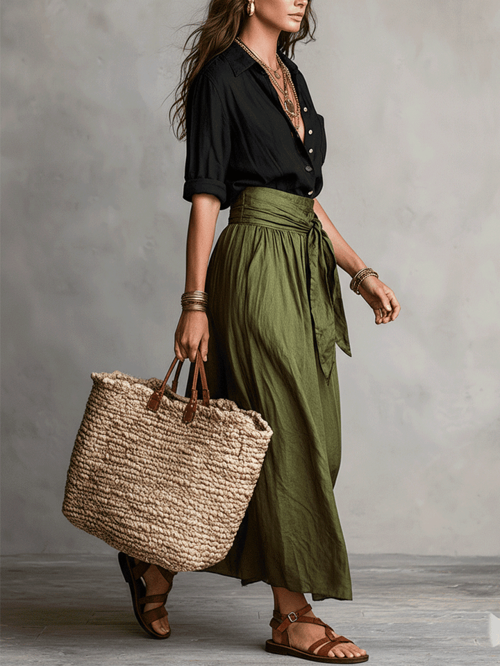 Amalie | Boho Top & Flowing Skirt Set