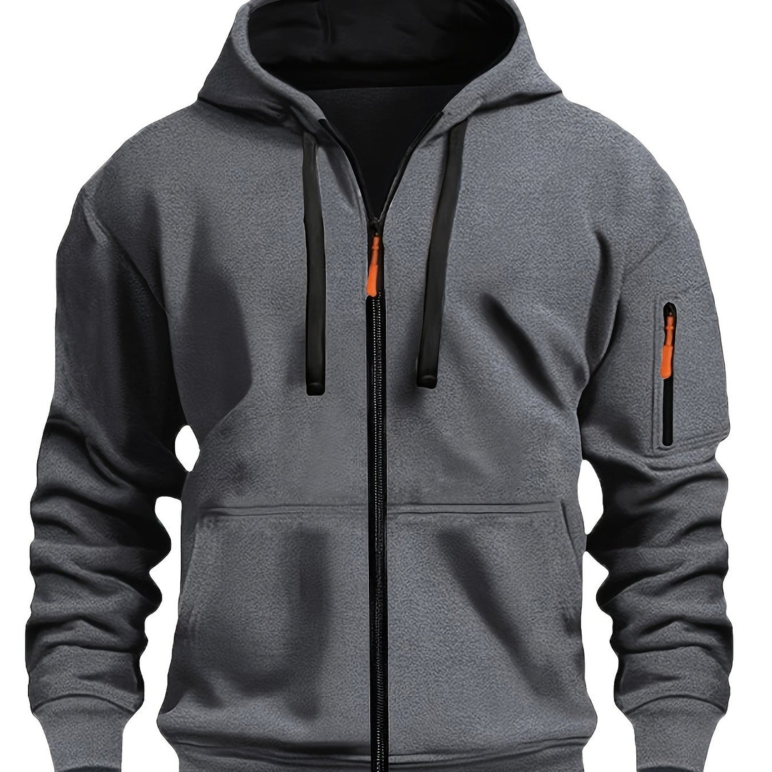 Callum | Men's Hooded Zip-Up Jacket
