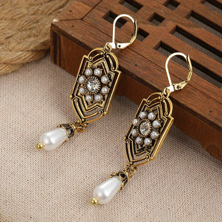 Florence | Women's Vintage Pearl Drop Earrings
