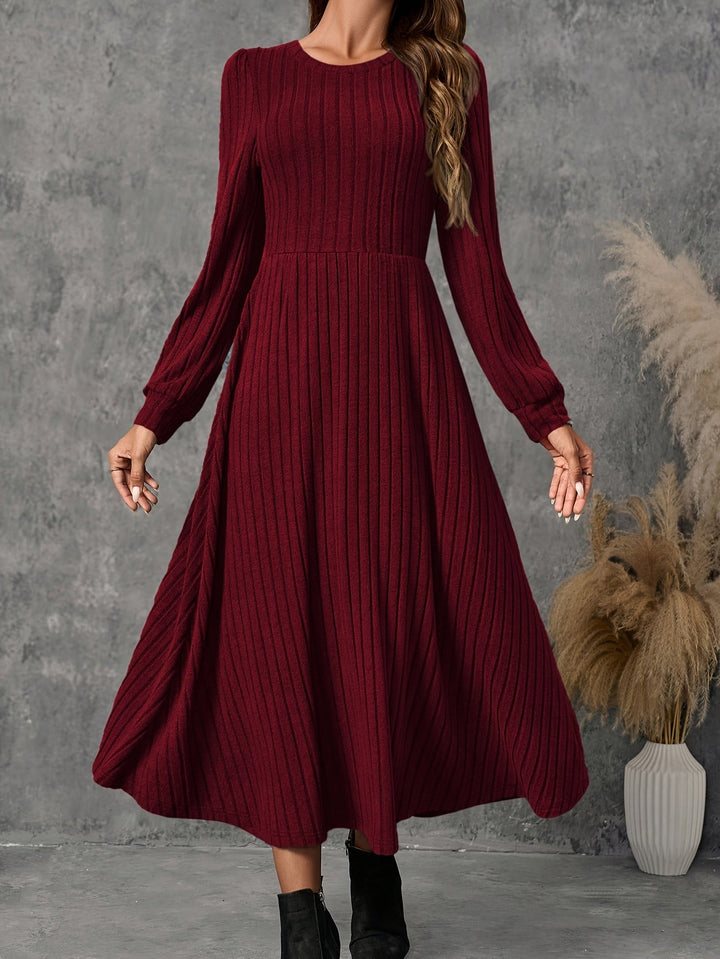 Valencia | Striped Long-Sleeve Maxi Dress