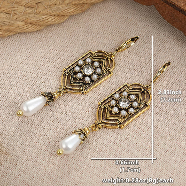Florence | Women's Vintage Pearl Drop Earrings