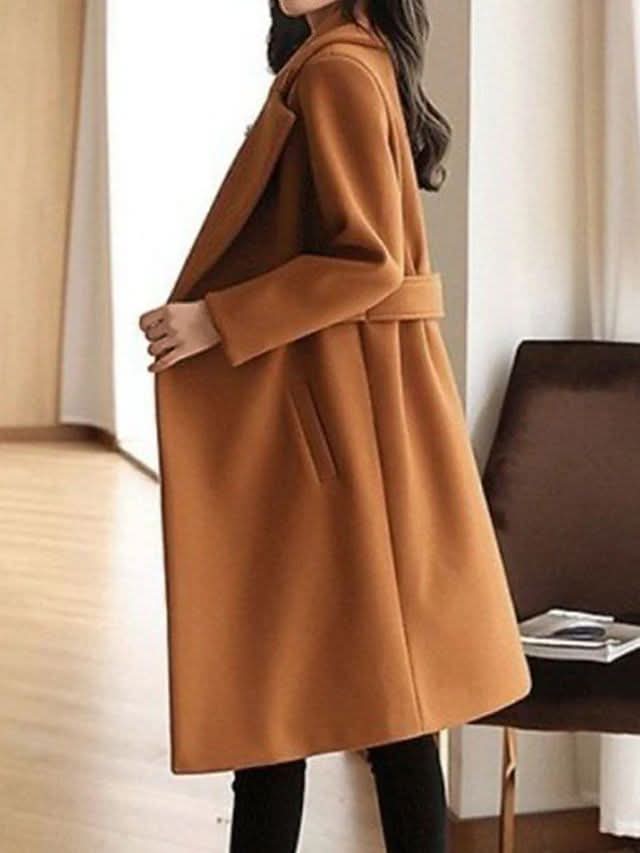Annelise | Classic Longline Lapel Coat