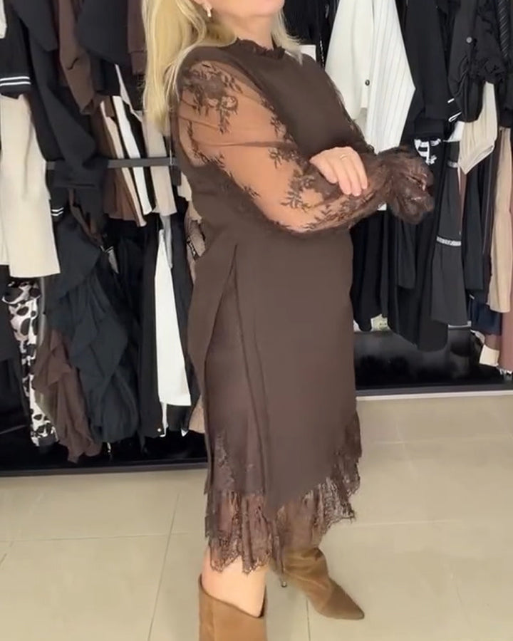 Calerina | Elegant Patchwork Dress