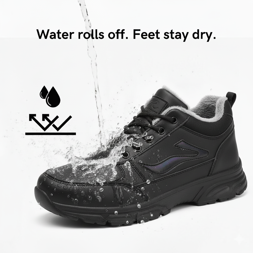 Malcolm | Men’s Winter Walking Shoes with Grip Sole