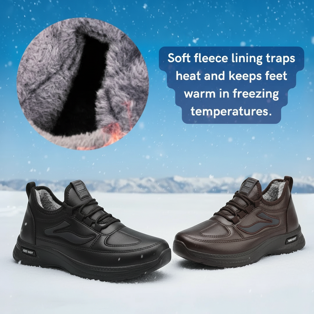 Malcolm | Men’s Winter Walking Shoes with Grip Sole