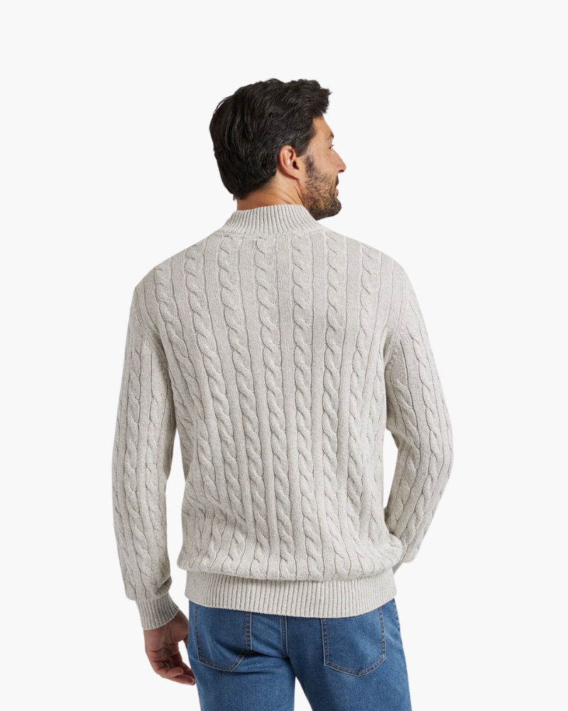 Rowan | Men’s Half-Zip Cotton Knit Jumper