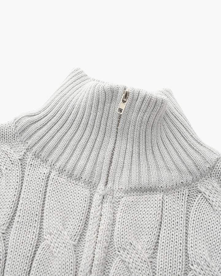 Rowan | Men’s Half-Zip Cotton Knit Jumper