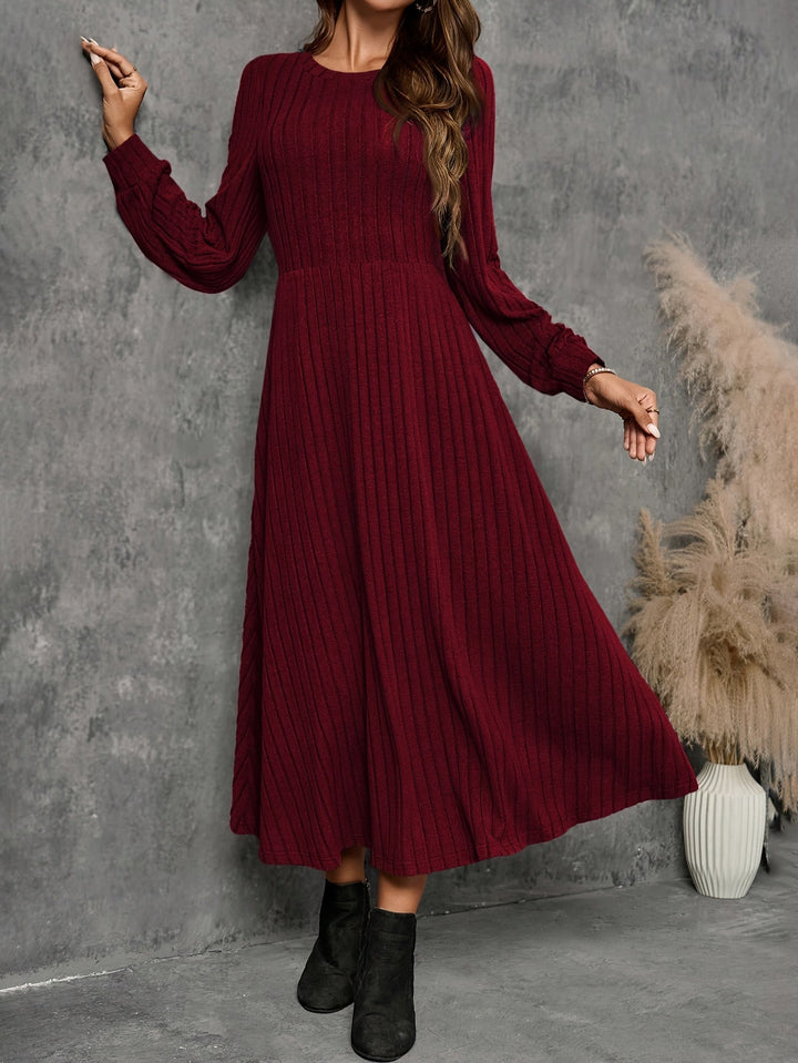 Valencia | Striped Long-Sleeve Maxi Dress
