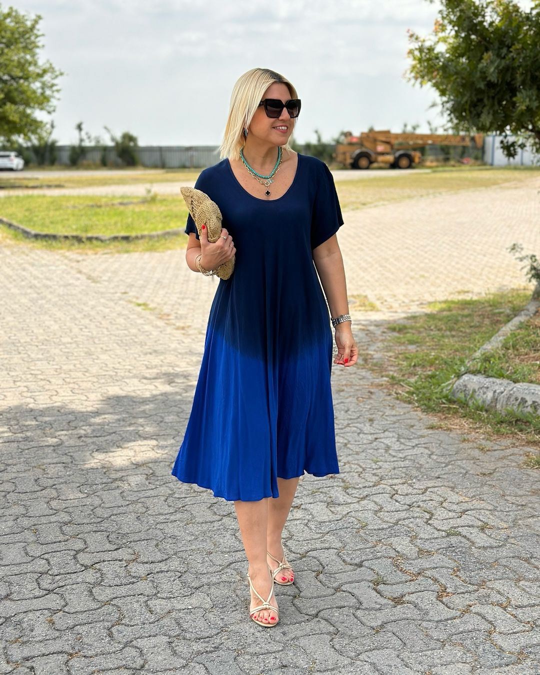 Elise | Gradient A-Line Summer Dress