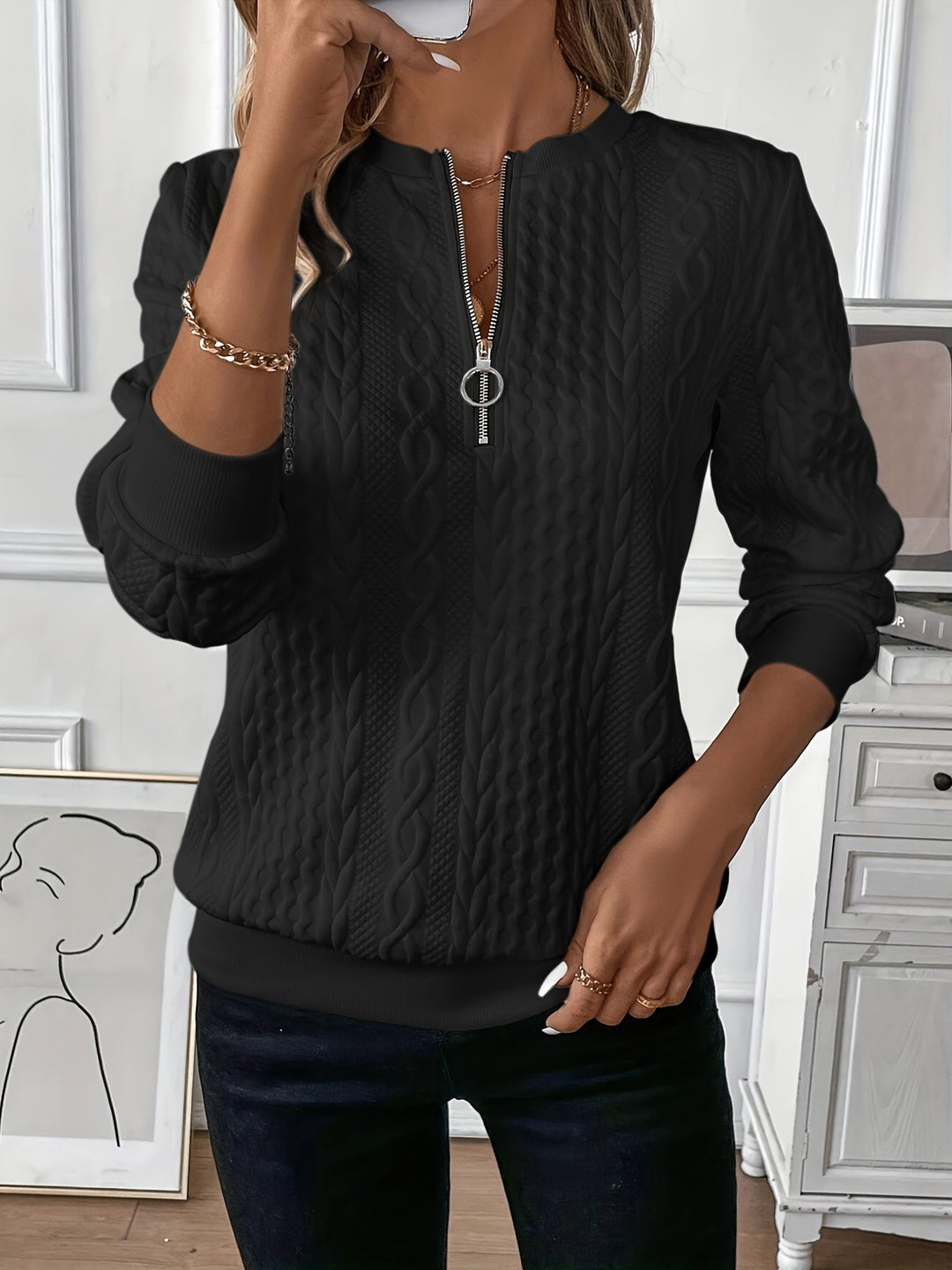 Marlowe | Hooded Zip Sweater