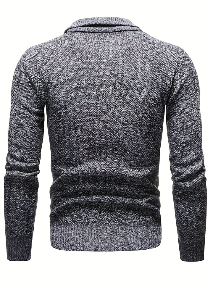 Ethan | Men's Textured Half-Zip Knit Jumper