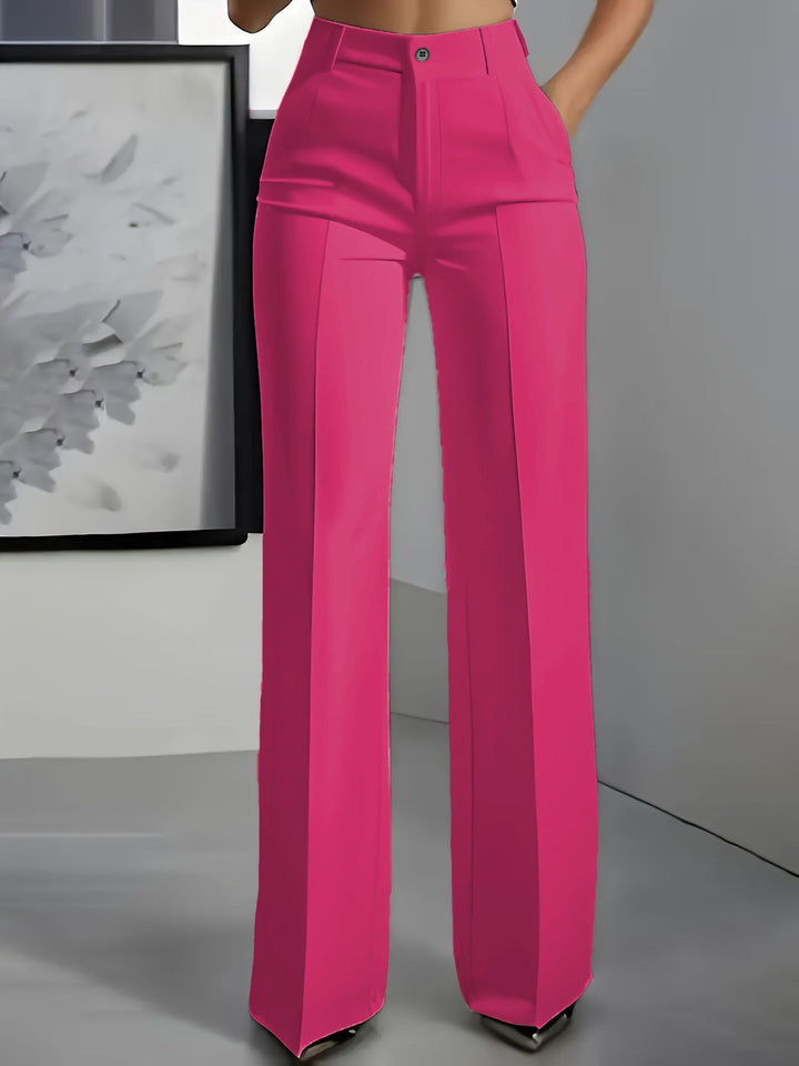 Juno | Women's High-Waisted Straight-Leg Trousers