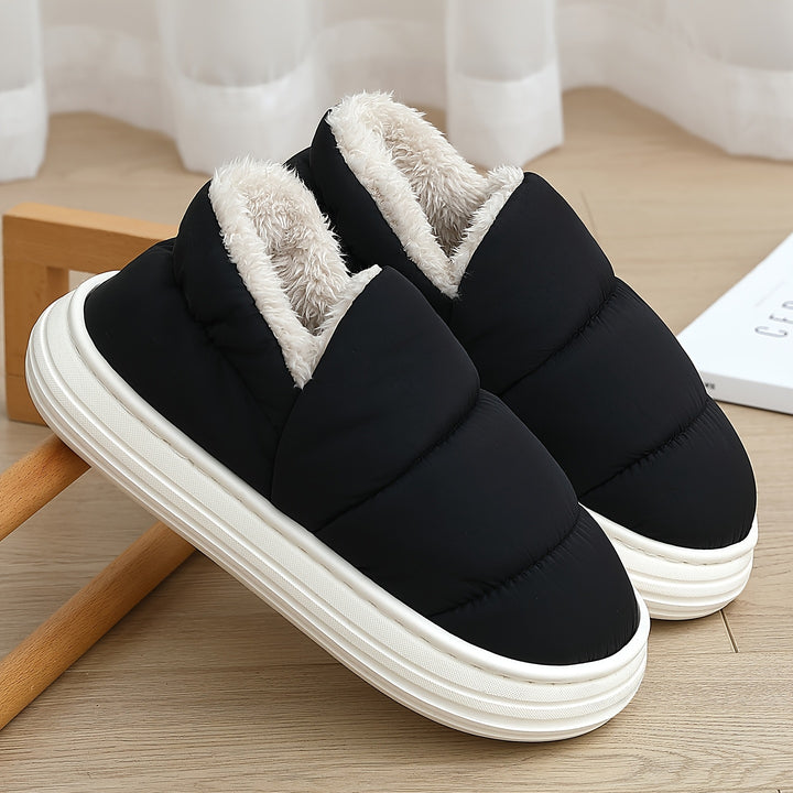 Alaric | Plush Fleece Raised-Sole Slippers