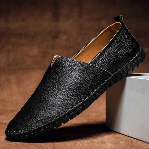 Alton | Textured Slip-On Loafers
