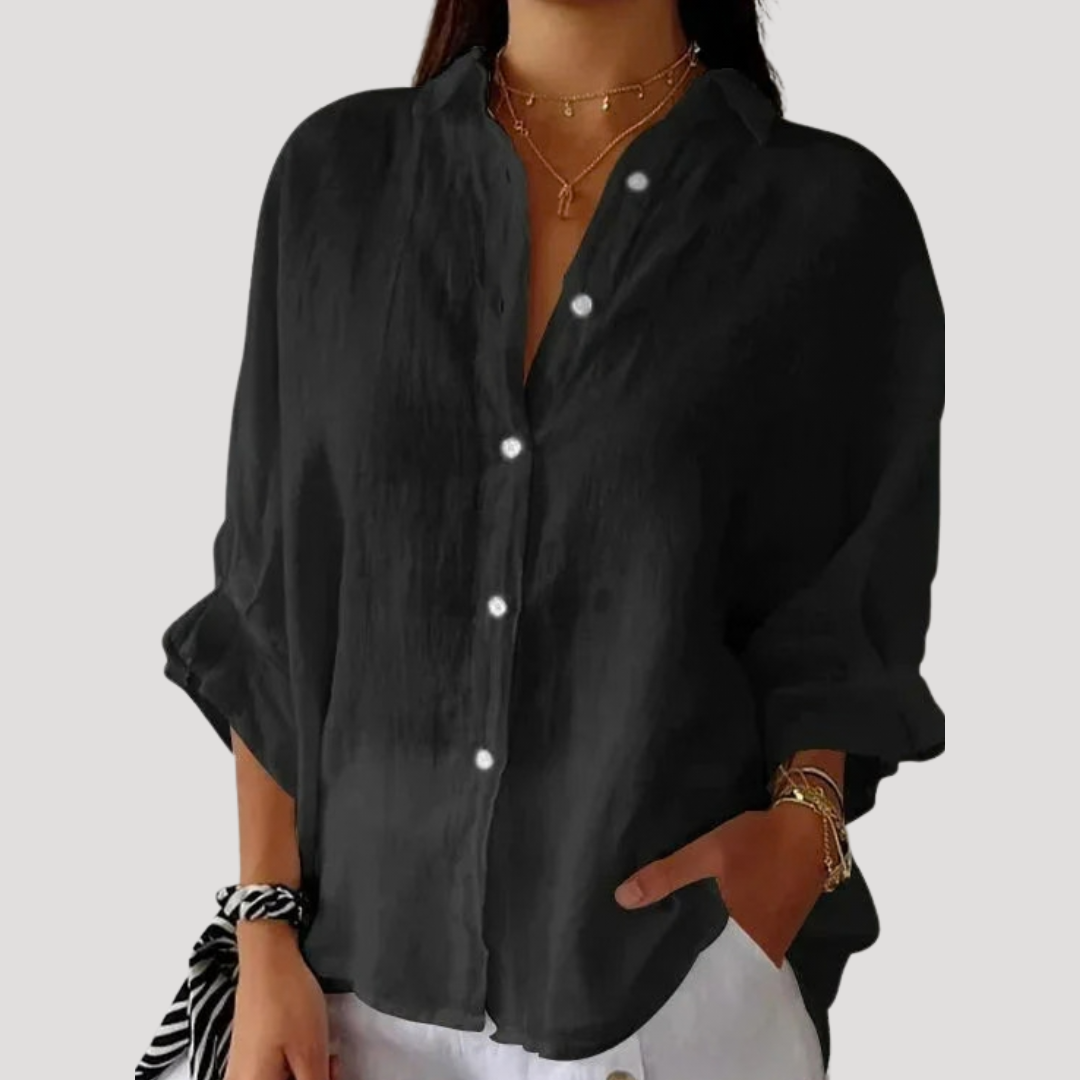 Rosalie | Lightweight Longline Button-Down Shirt