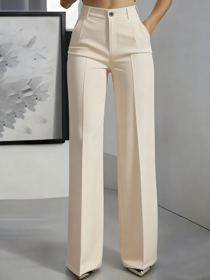 Juno | Women's High-Waisted Straight-Leg Trousers