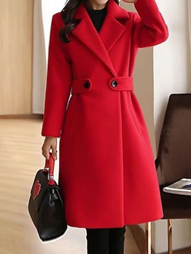 Annelise | Classic Longline Lapel Coat