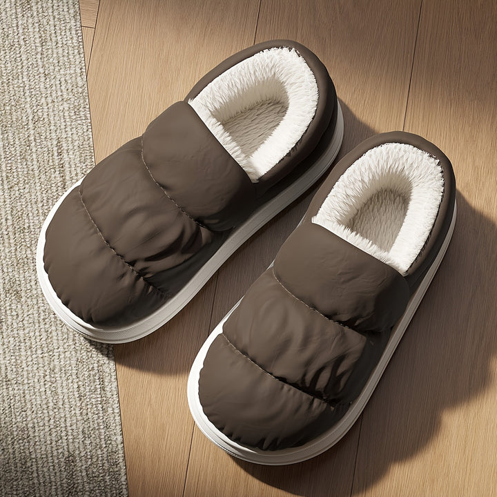 Alaric | Plush Fleece Raised-Sole Slippers
