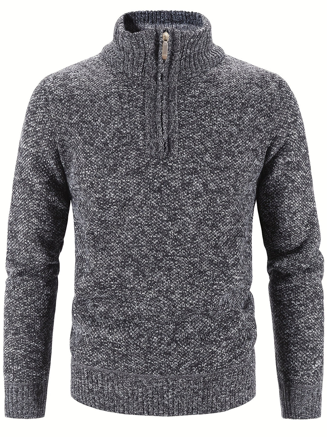 Ethan | Men's Textured Half-Zip Knit Jumper