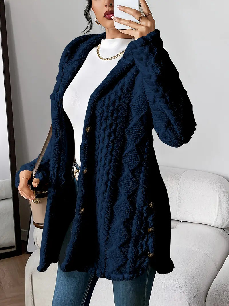 Lucille | Plush Hooded Cardigan
