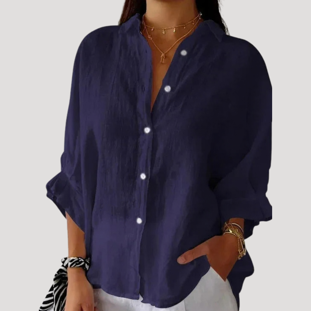 Rosalie | Lightweight Longline Button-Down Shirt