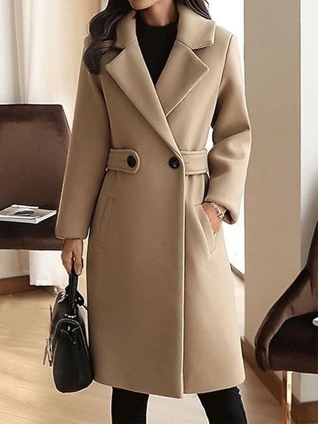 Annelise | Classic Longline Lapel Coat