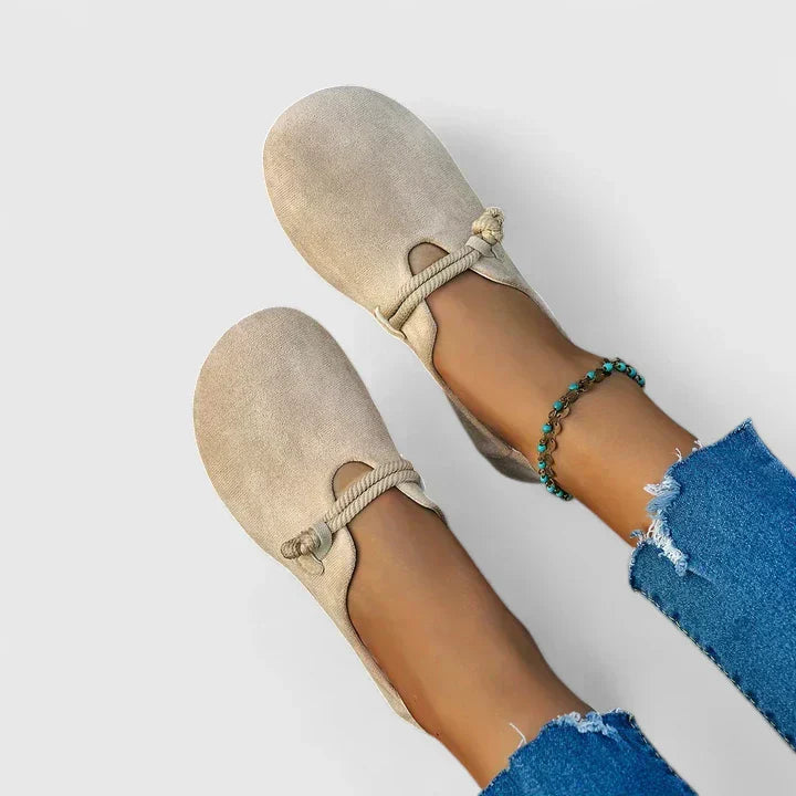 Elara | Lace Detail Slip-On Loafers