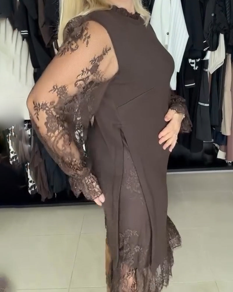 Calerina | Elegant Patchwork Dress