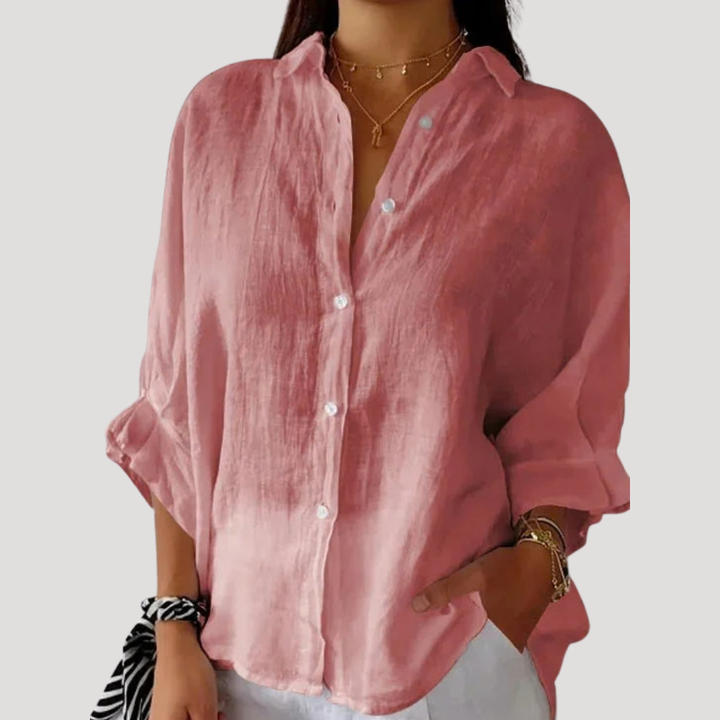 Rosalie | Lightweight Longline Button-Down Shirt
