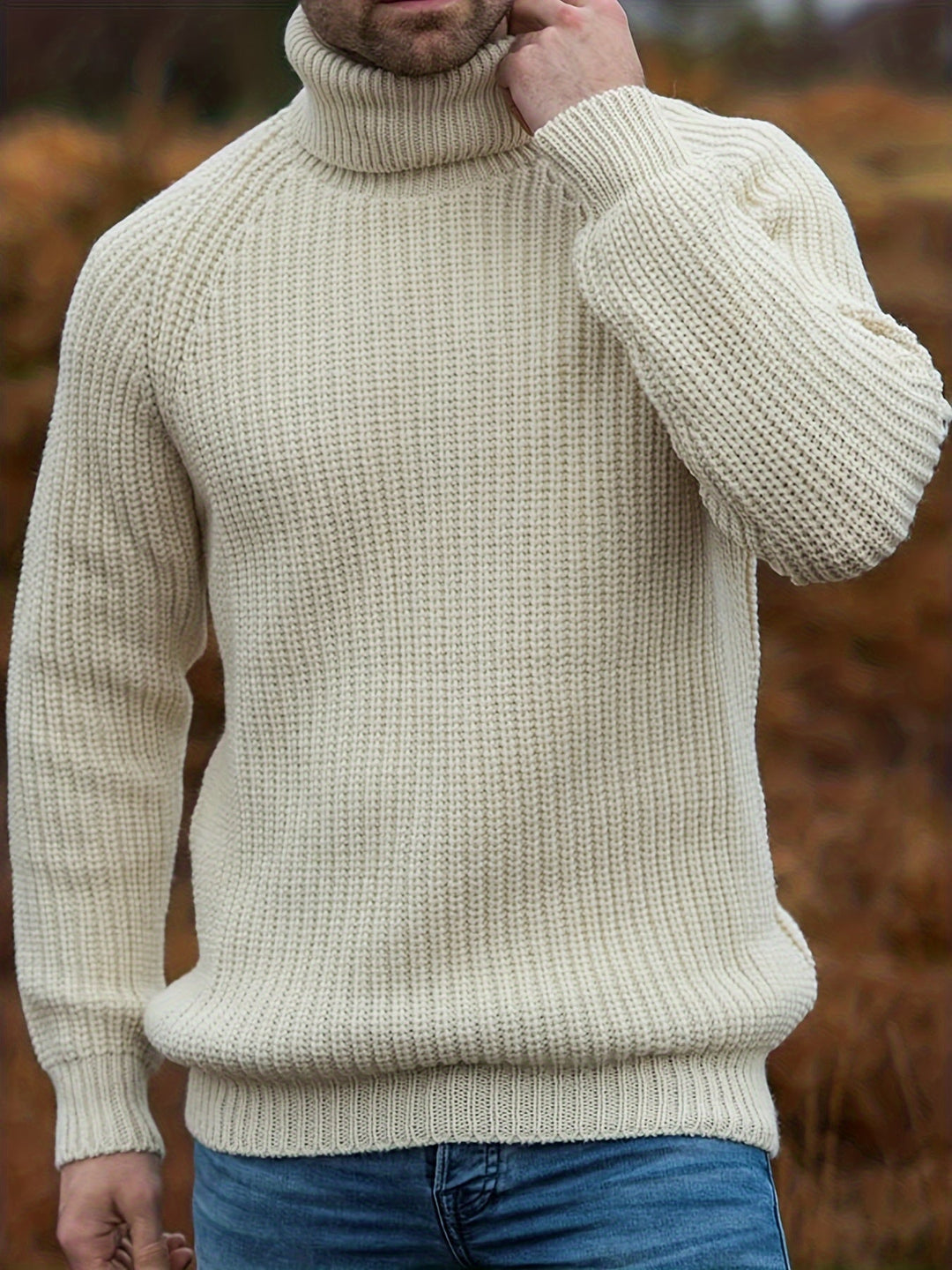 Jacob | Men's Ribbed Turtleneck Jumper