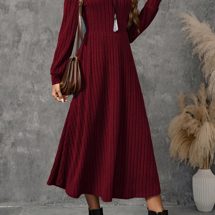 Valencia | Striped Long-Sleeve Maxi Dress