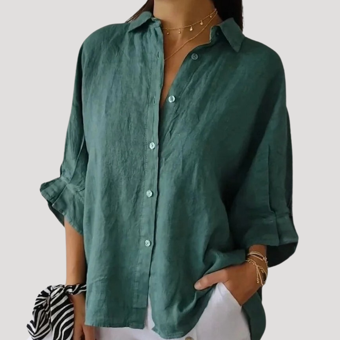 Rosalie | Lightweight Longline Button-Down Shirt