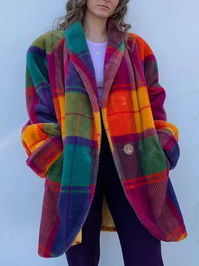 Suzannah | Women Oversized Winter Plaid Coat