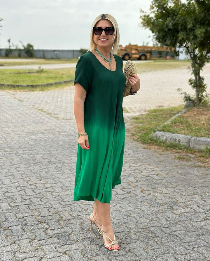 Elise | Gradient A-Line Summer Dress