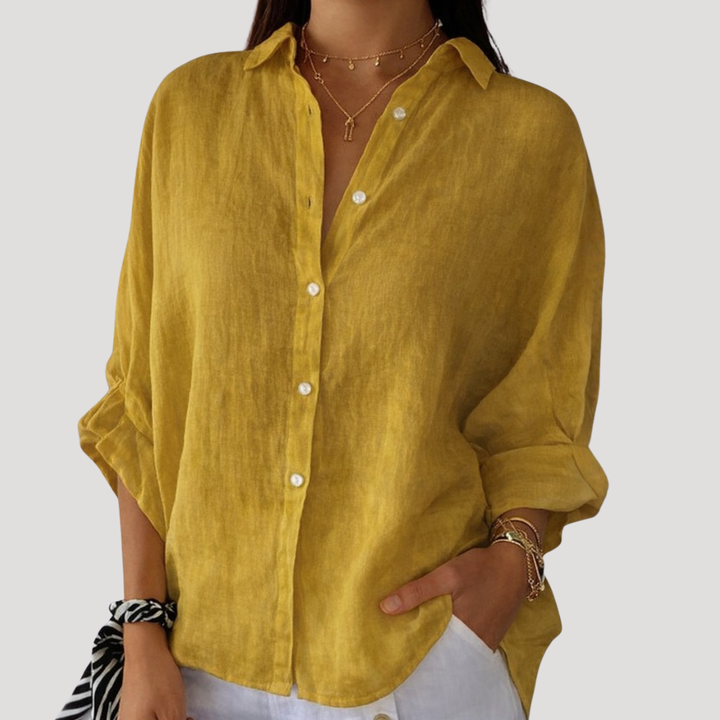 Rosalie | Lightweight Longline Button-Down Shirt