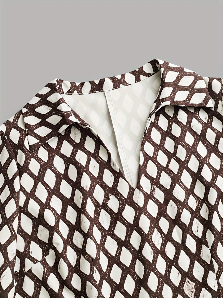 Romilly | Vintage-Inspired Rhombus Print Dress
